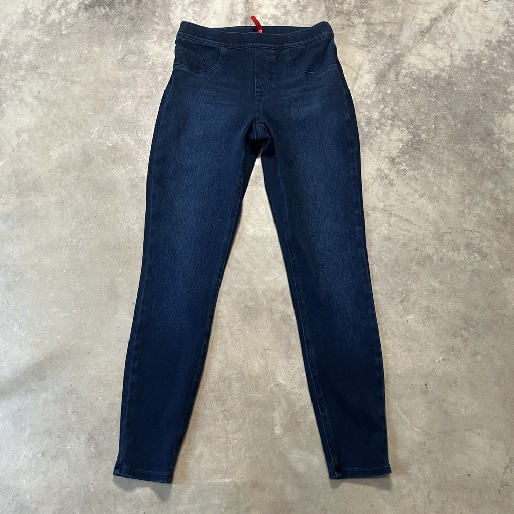 Spanx Jegging Jeans Womens Size Small Blue Pull On Skinny‎ Leg Stretch